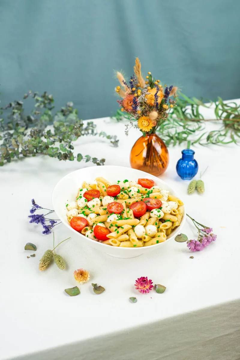 Salade de penne au pesto à partager