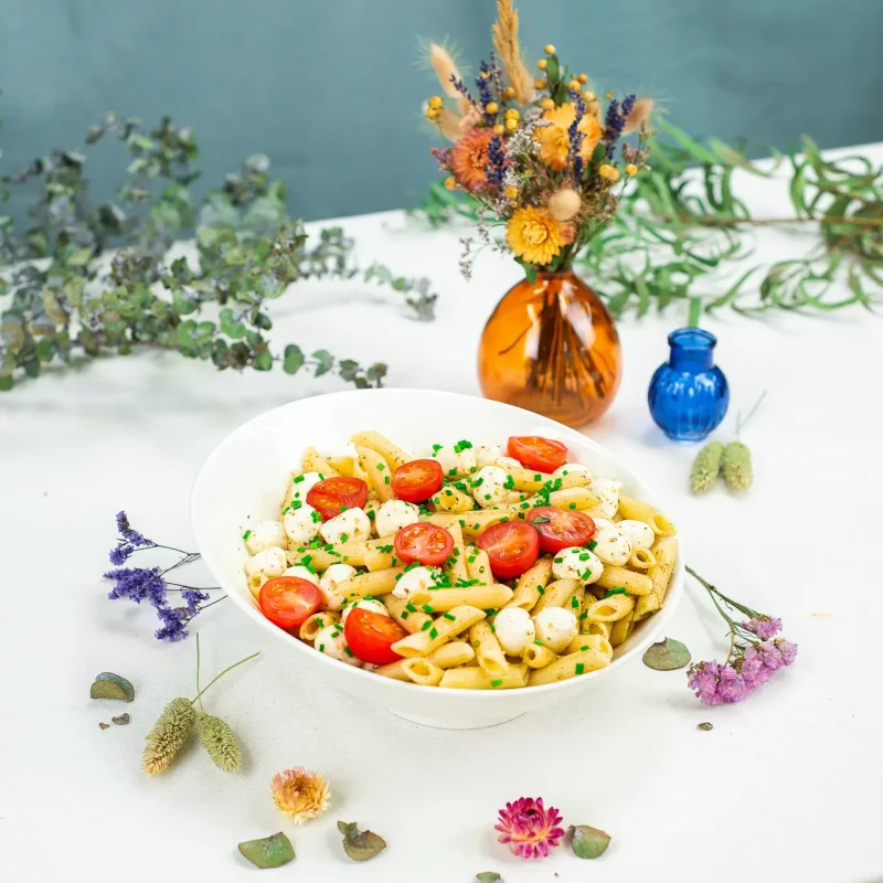 Salade de penne au pesto à partager