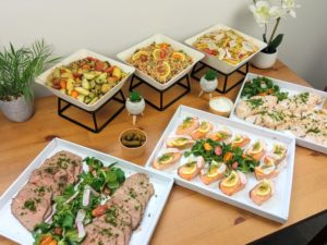 Buffet salade + plateaux