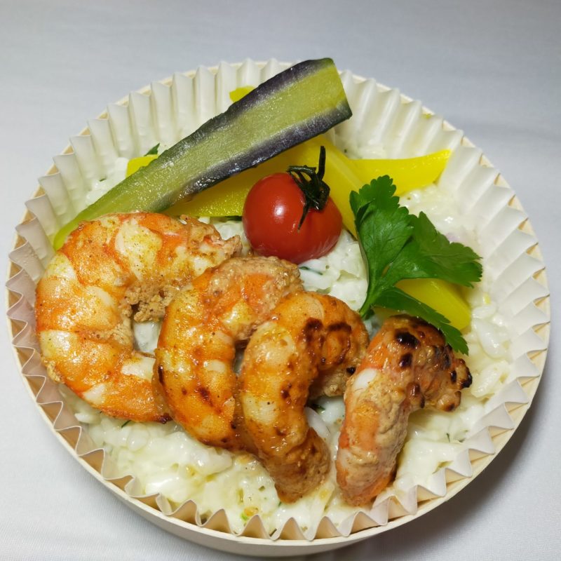 Rizotto de gambas (la part)