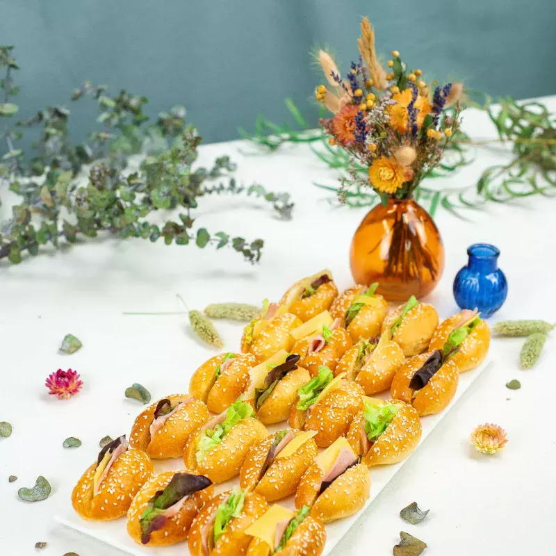 Plateau de 20 navettes jambon / fromage