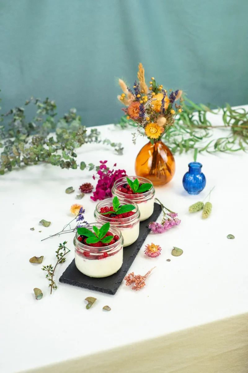 Panna cotta aux fruits rouges